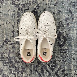 Madewell x Veja Leather 10 Sneakers in Polka Dot